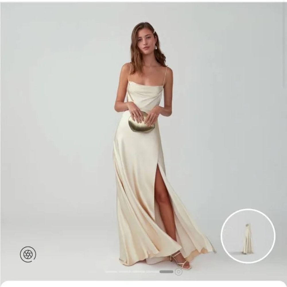 Strappy Draped Gown Fame & Partners NWT